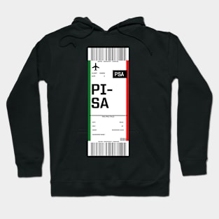 Boarding pass for PISA Hoodie